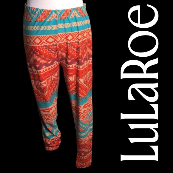 TC Lularoe Leggings in an Aztec print. - Picture 1 of 5